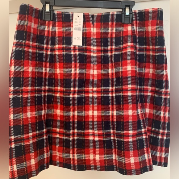 JCrew A-Line Mini Skirt in Plaid - Picture 3 of 5